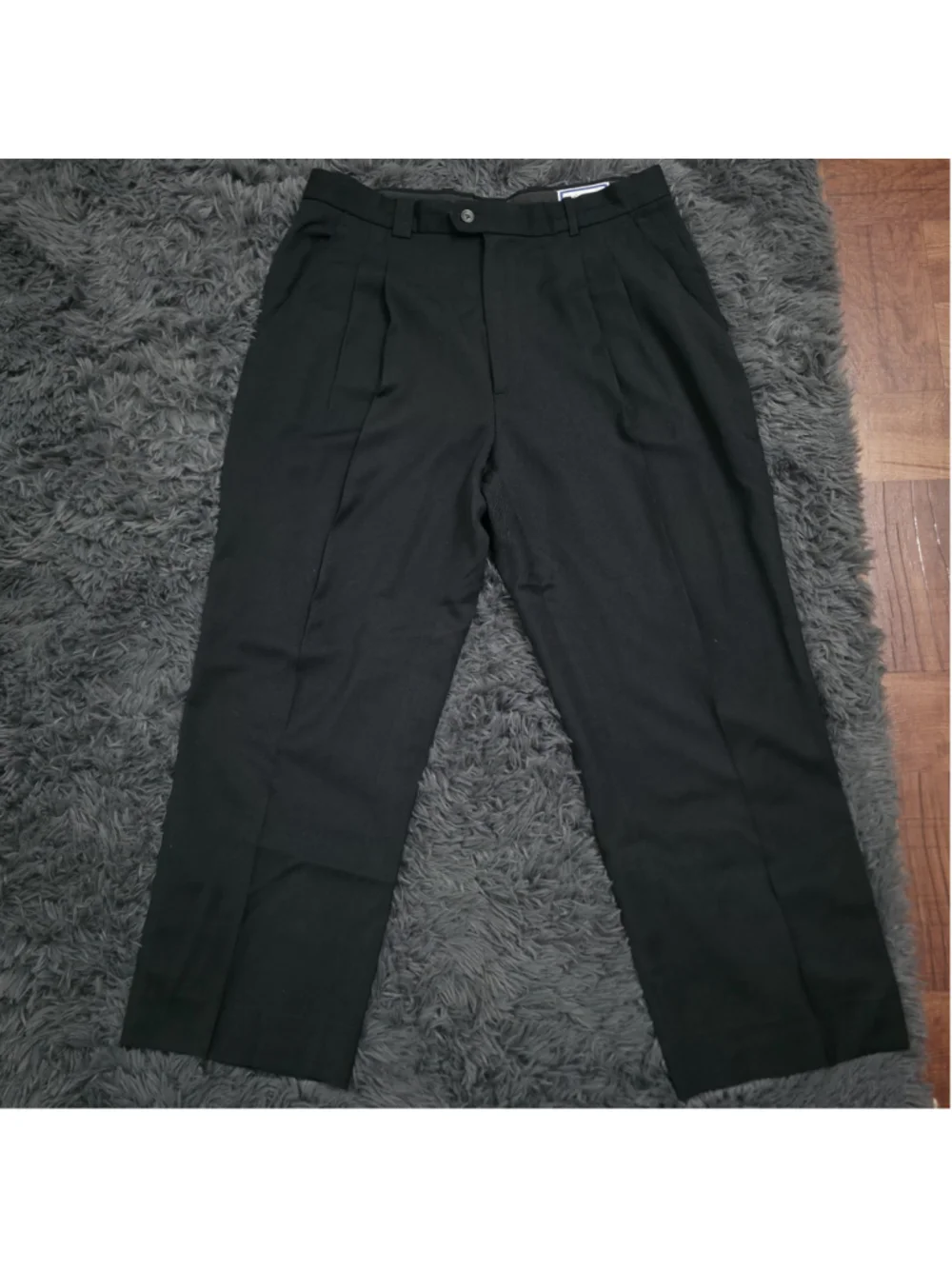 YSL Yves Saint Laurent Dress Pants Slacks Mens 34×26 Gray Wool
